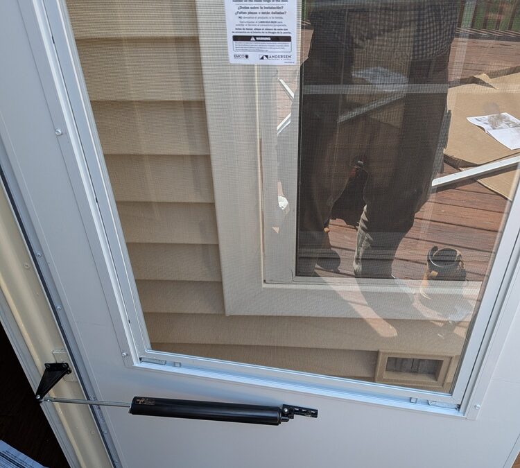 replacing storm door